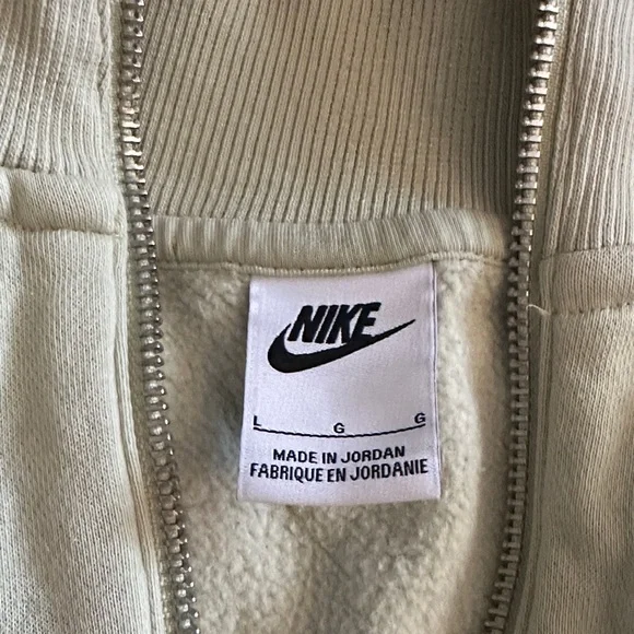 Nike Women's Sage Green Half-Zip Sweatshirt - Picture 2 of 2